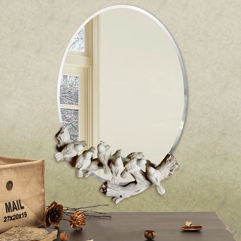 Free shipping The European waterproof birds mirror retro fashion