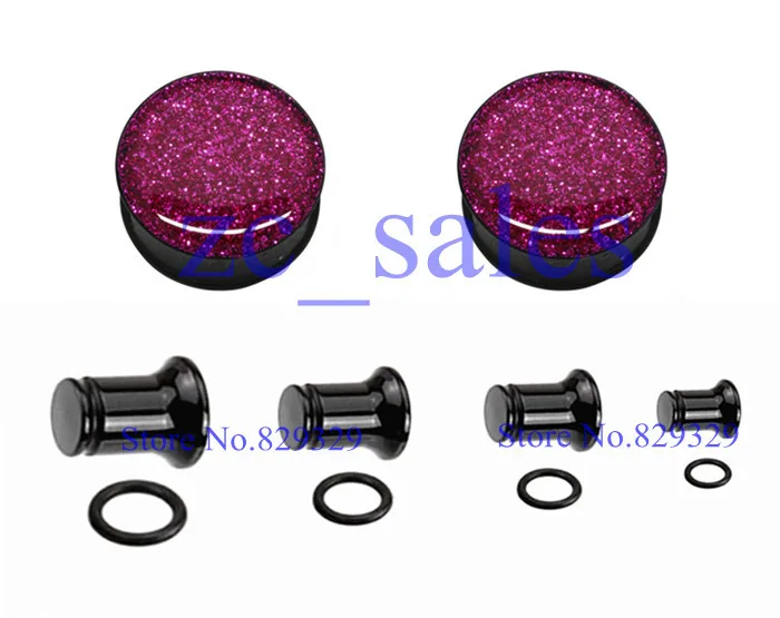 60pcs/lot wholesale ear expader dripped epoxy glue acrylic single