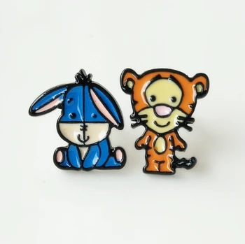 

New 12 pairs Cartoon Eeyore tigger Earings Cartoon Women Girl Children kids Lovely Gifts M-111