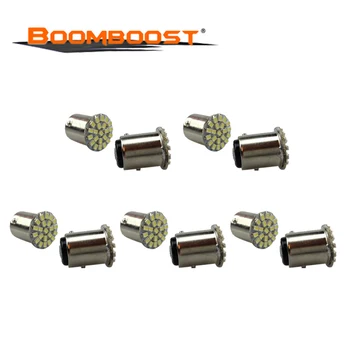 

10 pcs 1.5W BAY15D 1157 22 SMD Car Auto Tail Side Indicator Light Brake Parking Lamp Bulb White 12V