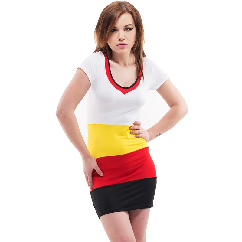 Dower-Me-Style-2016-Wholesale-Sexy-Above-Knee-Casual-Dress-Short-Sleeve-V-Neck-Contrast-Striped (4)