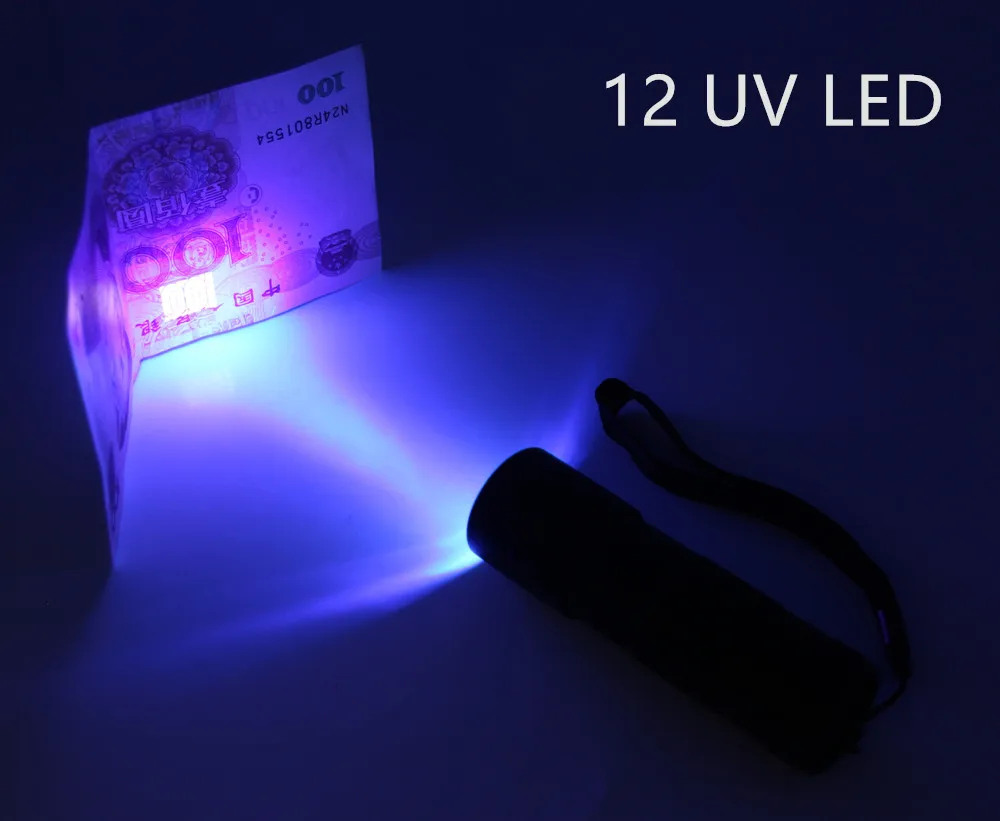 100 светодиодный 51 41 21 12 Светодиодный УФ светильник 395 400nm светильник|flashlight torch|led uv