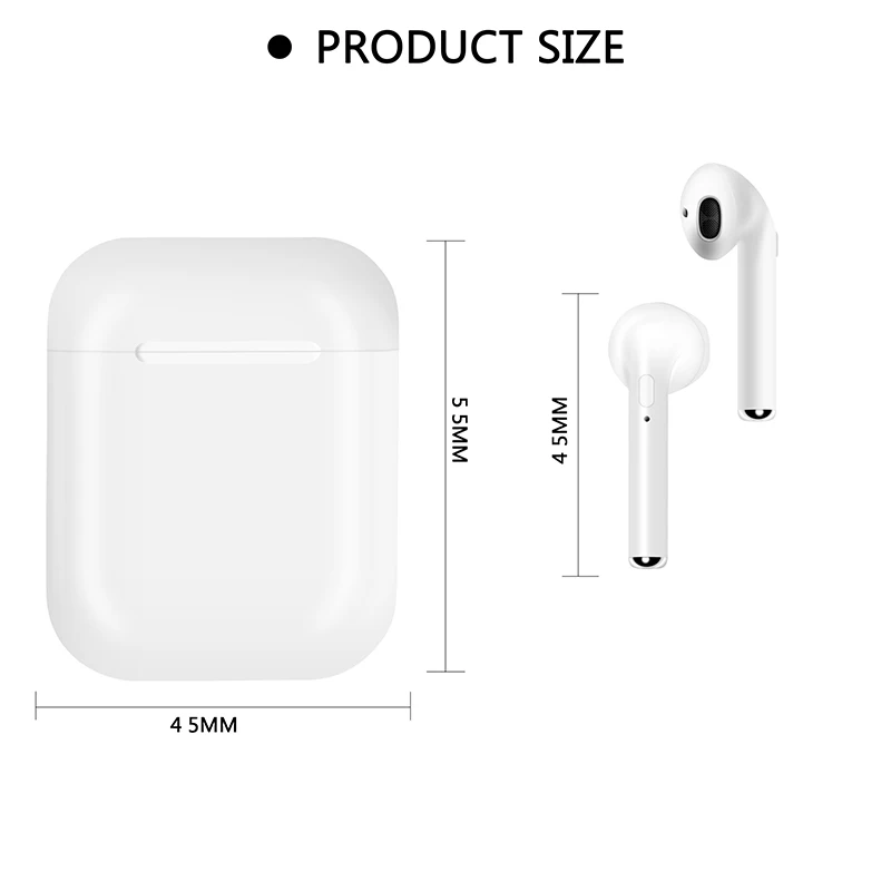 TOP Quality Mini i9s TWS Bluetooth Headsets Earbuds Wireless Earphone Headphones Air Pods For Original iphone Air Pod same size