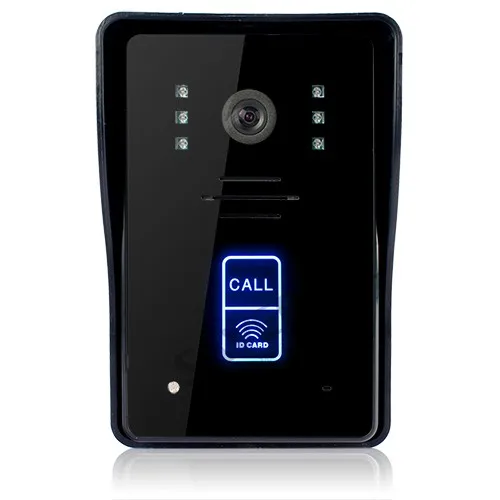 HOMSECUR 7 &quotцветной монитор ИК камера сенсорный ключ видео дверной звонок брелки RFID