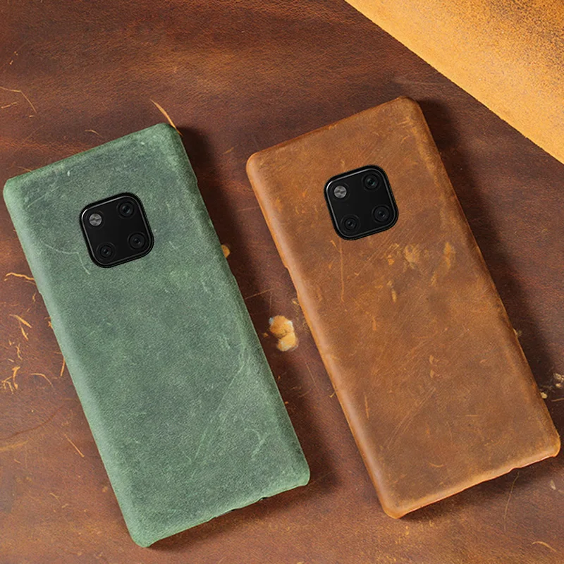 Phone Cases For Huawei P10 P20 P30 Lite Mate 9 10 20 lite Pro Case Crazy Horse skin Cover For Honor 8X 9 10 V20 P Smart case
