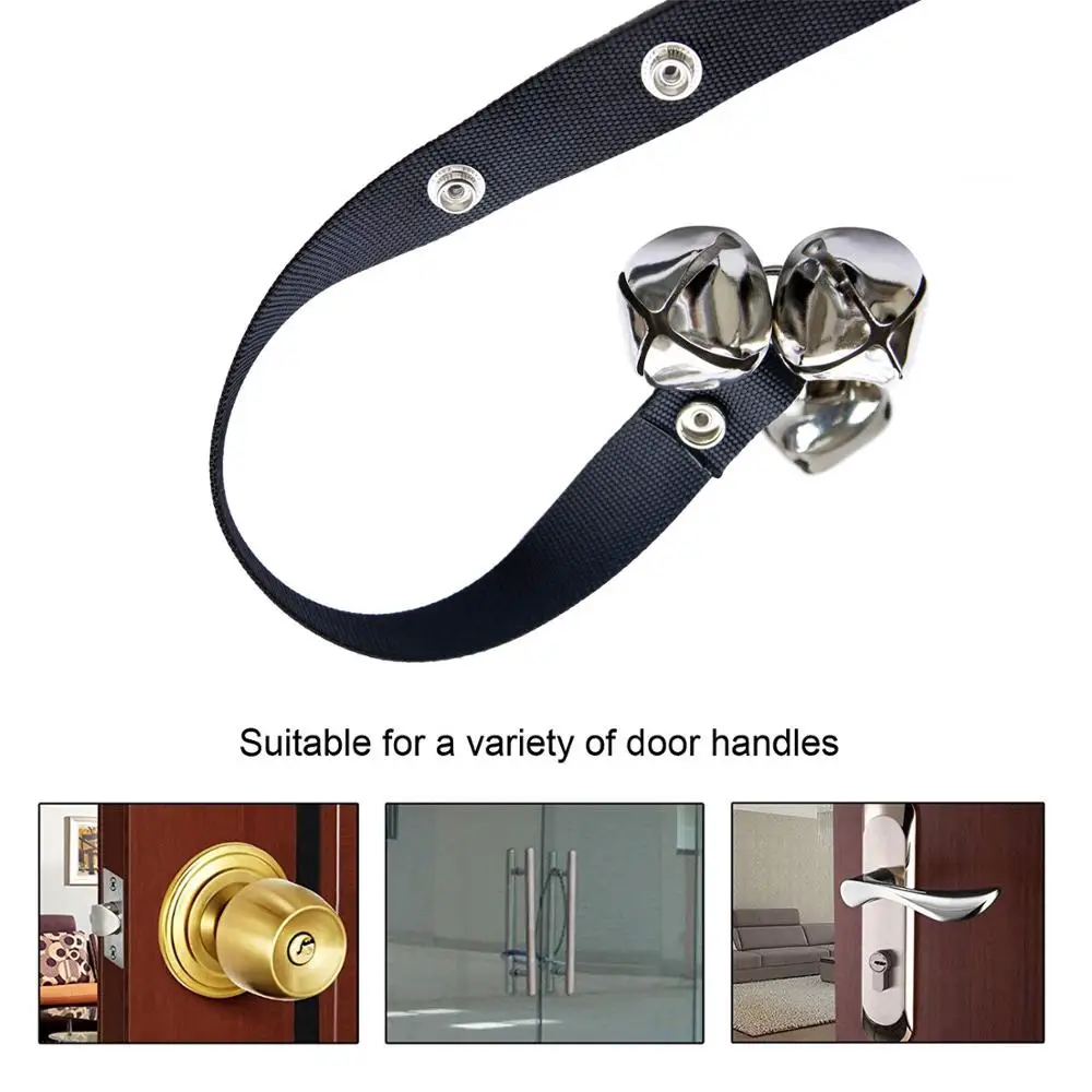 Dog DoorBell for Potty Training Dog Door Bell Dog Ring Bells Adjustable Great Housebreaking 7 Extra Large Loud 1.4? Bells