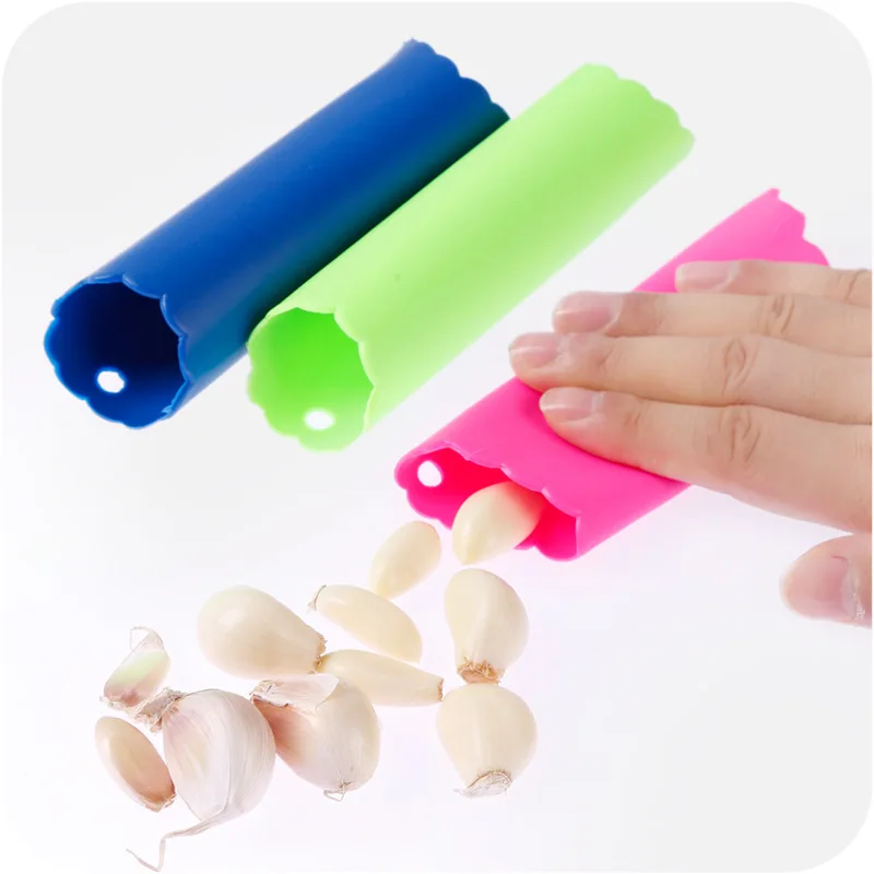 2pcs/lot Rubber Garlic Peeling Machine Creative Soft Silicone Garlic