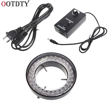 60 светодиодный регулируемый кольцевой светильник осветитель лампа для стерео микроскопа США штекер