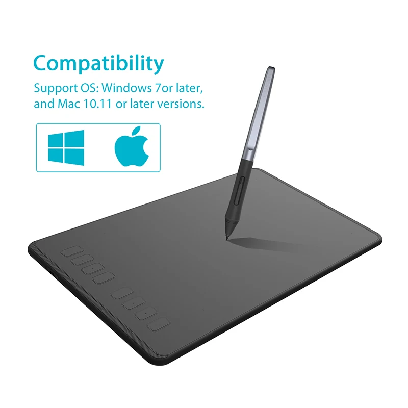  Tabletas gráficas ultraligeras HUION tableta Digital con lápiz de dibujo y lápiz sin batería para M