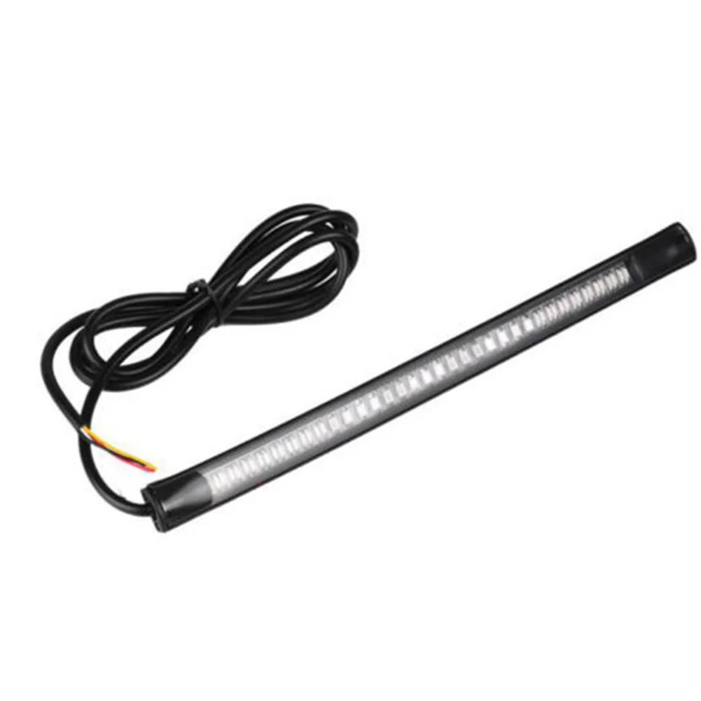 

48 LED Flexible Strip Light Motorcycle Tail Brake Stop Turn Signal Lamp Durable