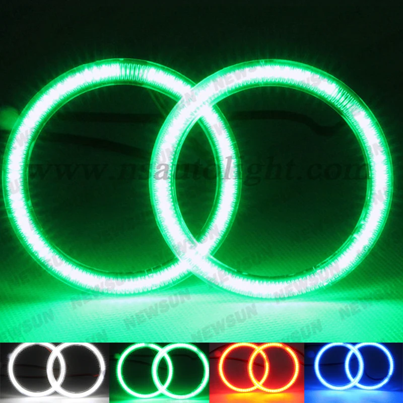 3014 SMD led кольцо галогенные огни 72 мм 80 90 105 120 125 140 ксенон белый синий зеленый