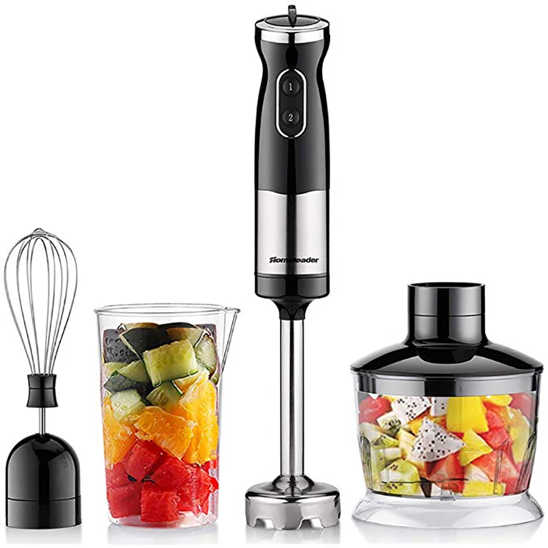 

Homeleader Multifunction Powerful Immersion Blender 4-in-1 Smart Hand Blender Food Mixer Egg Whisk Variable Speed Hand Mixer