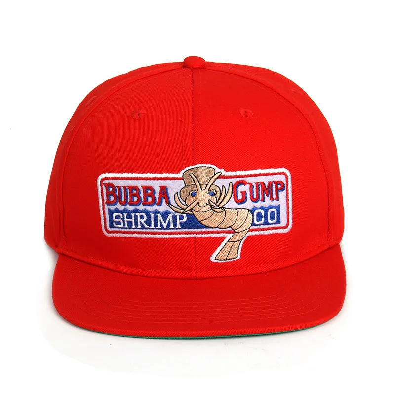 1 шт. 1994 Bubba Gump креветки CO. Snapback шляпа Форрест Гамп костюм косплей Бейсболка с вышивкой унисекс летняя кепка регулируемая