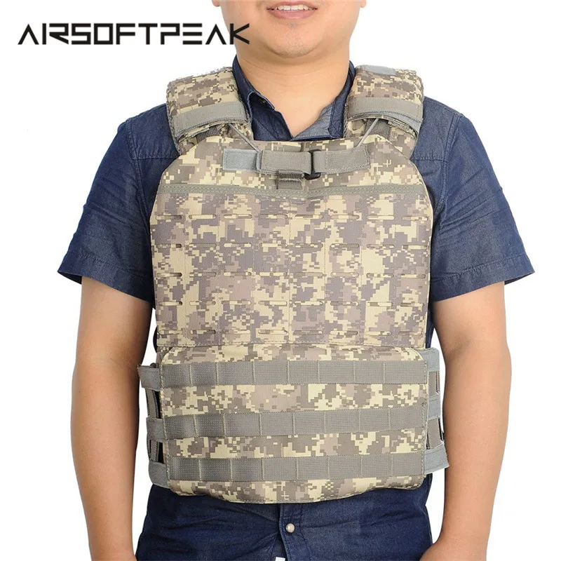 

Airsoft Military Vest Molle Combat Assault Carrier Tactical Vest CS Outdoor Clothing Hunting Vest Clothing High Density Nylon