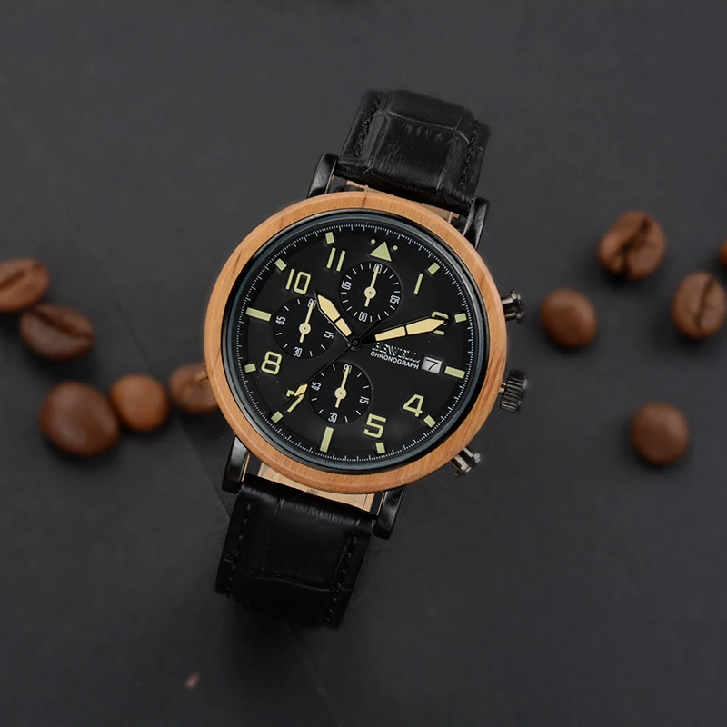 BEWELL WOODEN WATCH