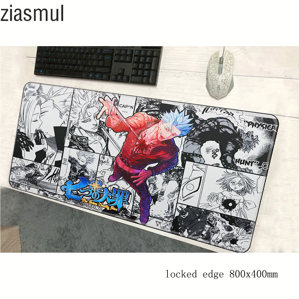 Seven deadly sins mouse pad 800x400x2mm mats Gorgeous Computer