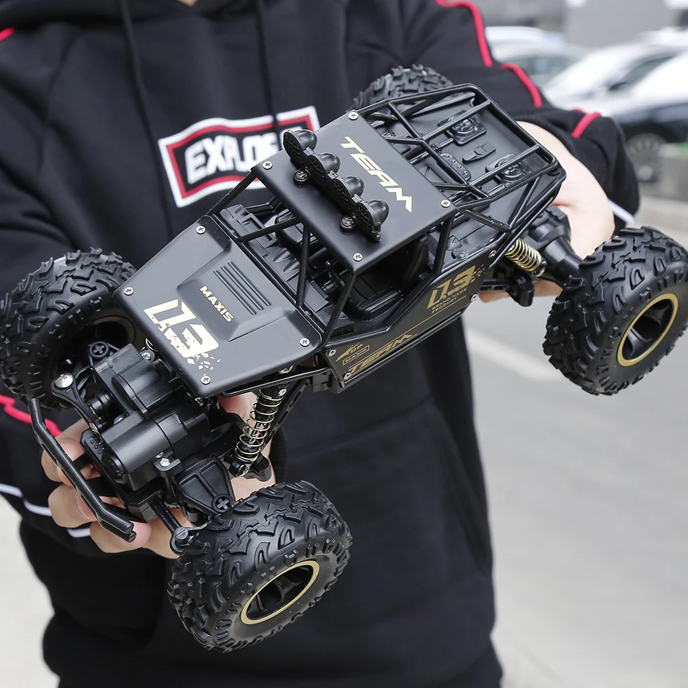 1/16 RC автомобиль 4WD альпинистский автомобиль Рок Гусеничный 4x4 Двойной Мотор привод Bigfoot автомобиль пульт дистанционного управления модель автомобиля oys для мальчиков детей