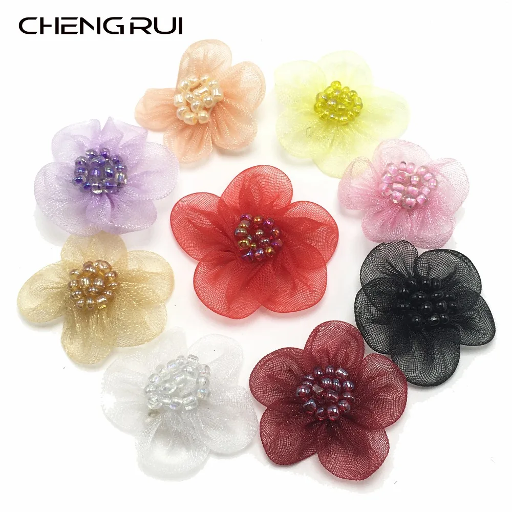 

CHENGRUI F25,2.5cm,diy,patches,decorative flowers,artificial flowers,craft supplies,diy craft,10pcs/bag