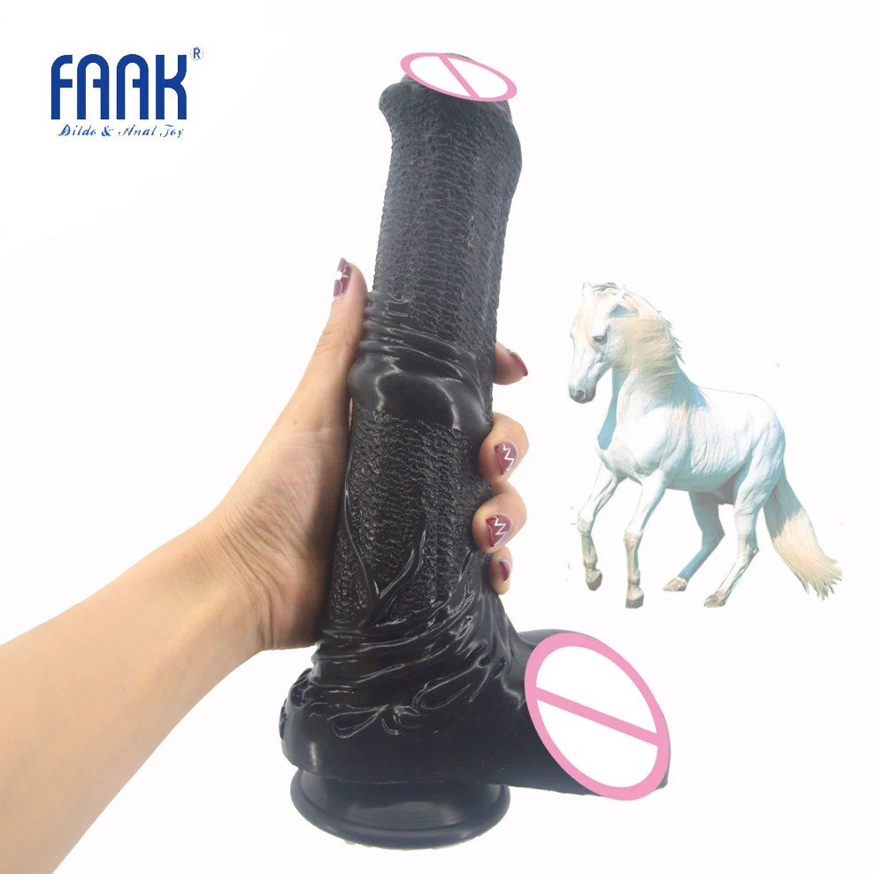 Силиконовый фаллоимитатор с присоской FAAK интимные игрушки для женщин