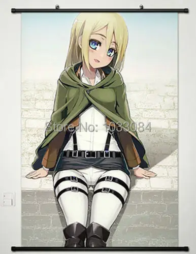 

Home Decor Anime Attack on Titan Wall Scroll Poster Painting Christa Renz