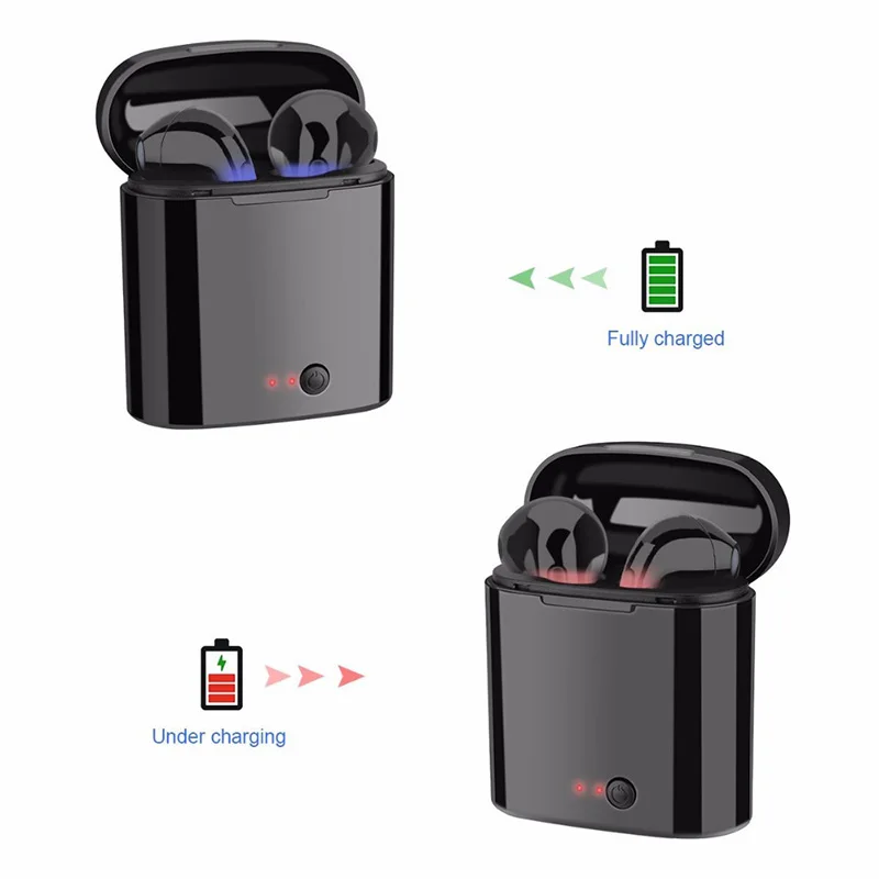 TEAMYO TWS беспроводные Bluetooth наушники i7s Mini True беспроводные наушники гарнитура наушники с зарядной коробкой для iPhone XiaoMi
