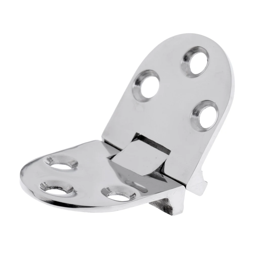 

Folding Stainless Steel Marine Boat RV Hatch Locker Door Flush Hinge Strap Hardware 2.6 x 1.1 inch