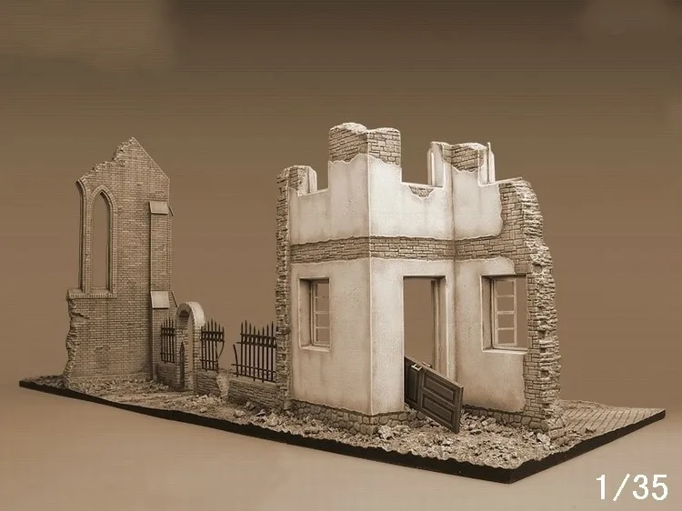 Resin Figure Kit 1/35 Platform Scene Building Unpainted Garage Kit Figurein Action & Toy