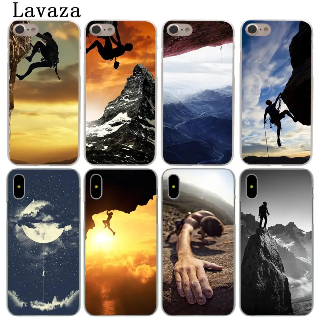 

Lavaza Climbing Sports rock climbing Hard Phone Case for iPhone XR X 11 Pro XS Max 7 8 6 6S 5 5S SE 4S 4 10 Cover