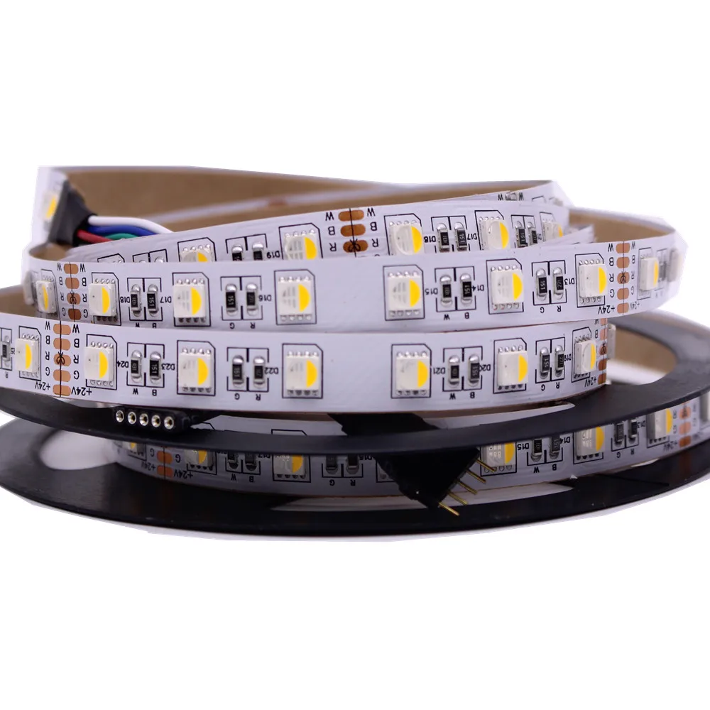 4 in 1 RGBW LED Strip 5050 DC24V Flexible LED Light RGB+White / RGB ...