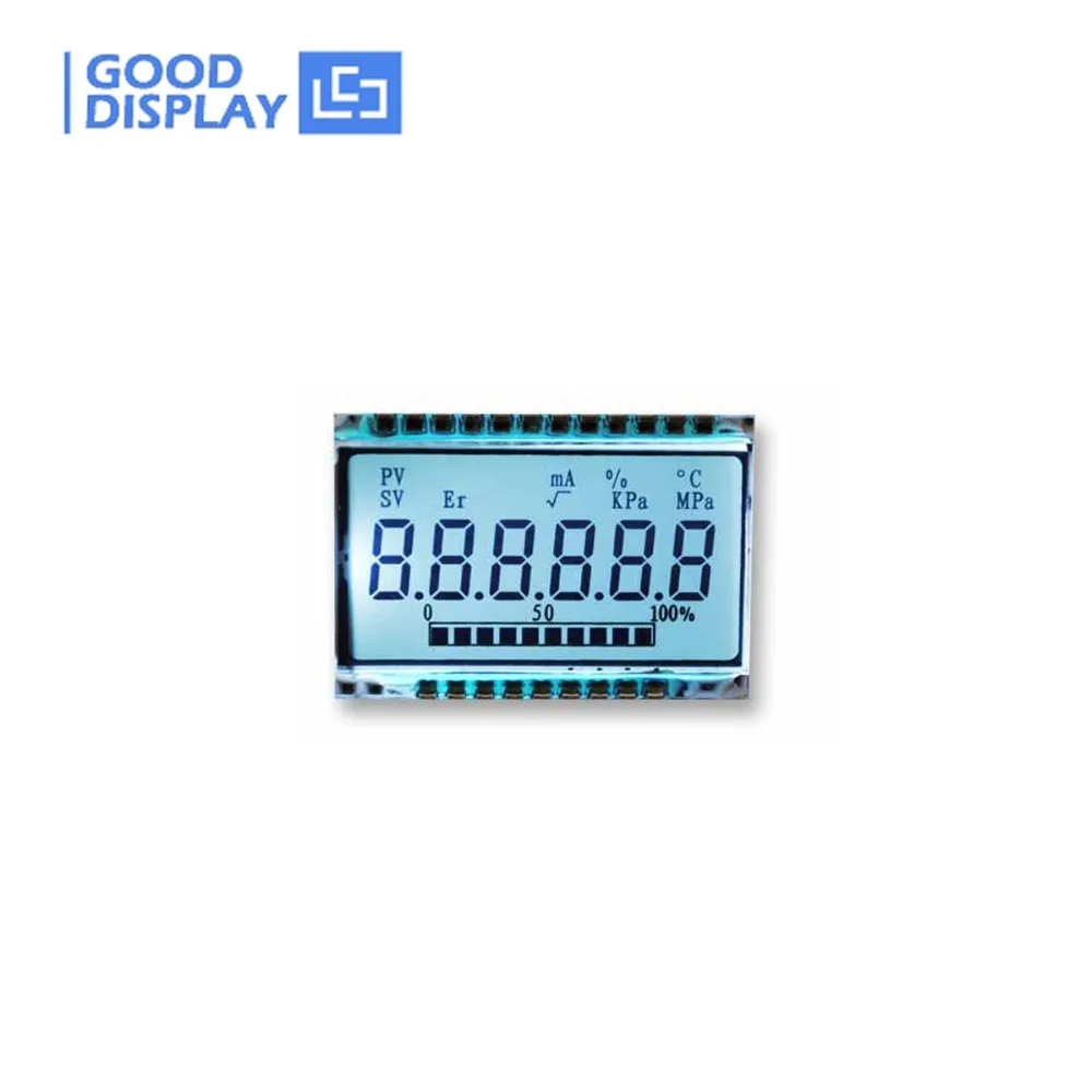 ЖК панель TN с шелковой печатью 6 цифр 40 ~ 80C рабочая температура GD46532| |