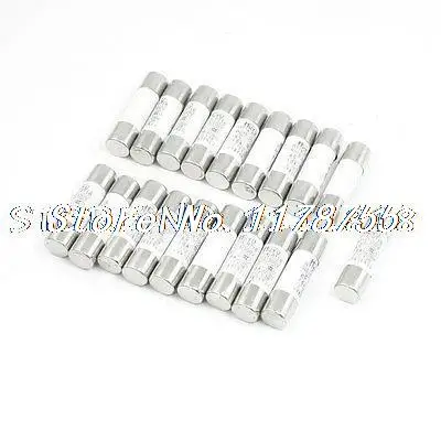 

20 Pcs AC 500V 16A RT14 RT18 R015 Fast-blow Acting Ceramic Fuse 10mm x 38mm