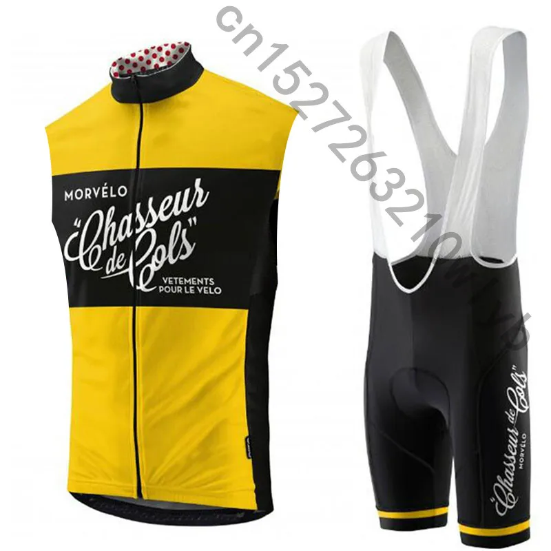 

2019 MORVELO Pro Team Men Cycling Jersey Sleeveless Vest Set Maillot bib shorts Bicycle Clothes Quick Dry Shirt Clothing Suit