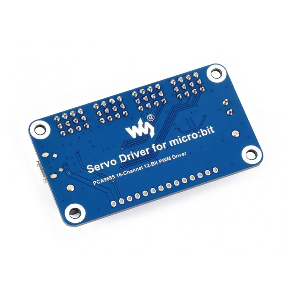 5 шт. 16 канальный 12 битный сервопривод I2C 5В 3A PCA9685 PWM для micro:bit microbit SG90 MG90S MG996R RC
