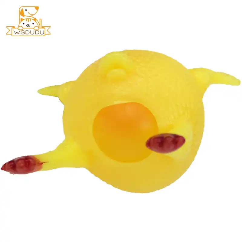 Funny vent frango galo ovos galinhas mini bola novidade anti stress alívio piadas imprensa pintainho brinquedos espremer paródia gadgets presentes macios