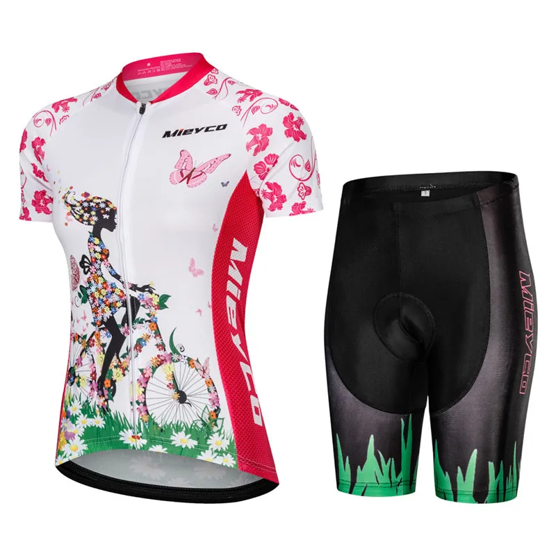 Лидер продаж, женская футболка с коротким рукавом для велоспорта, милый комплект одежды для езды на велосипеде для девушек, комбинезон, короткие штаны, Ropa Ciclismo, одежда для велоспорта