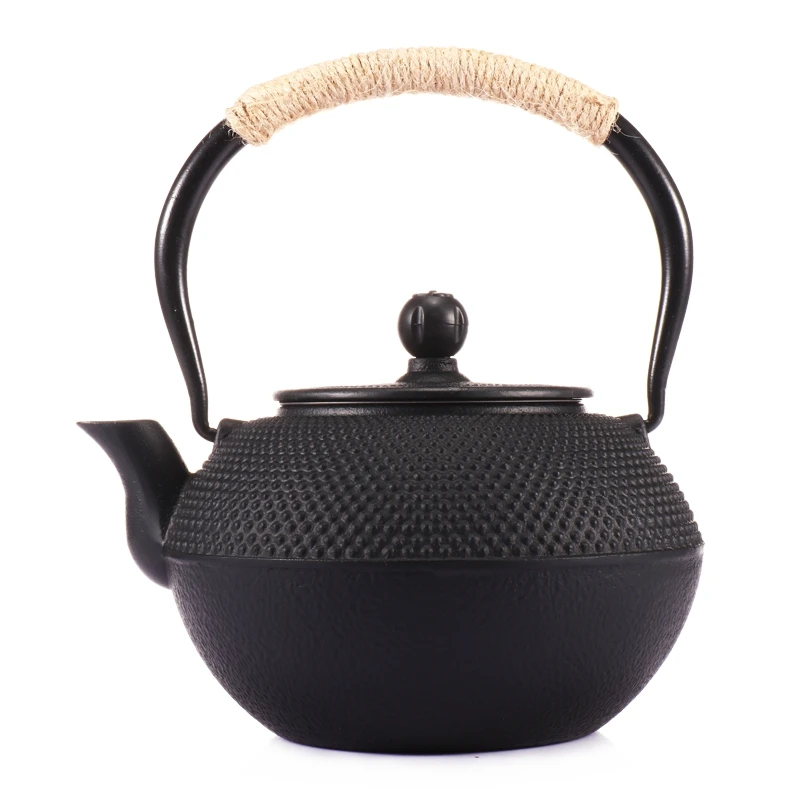 

900ml/1200ml Japanese Style Uncoated Cast Iron Teapot Kettle With Stainless Steel Infuser Strainer Top Quality Home Tea Kettle