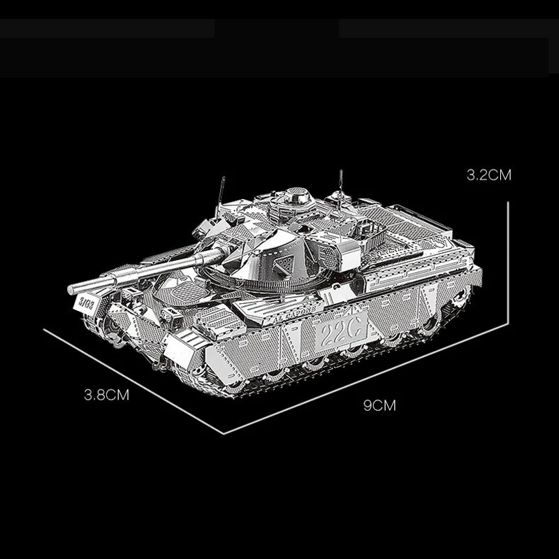 3D металлическая головоломка главный Танк MK50 военная модель сделай сам лазерная