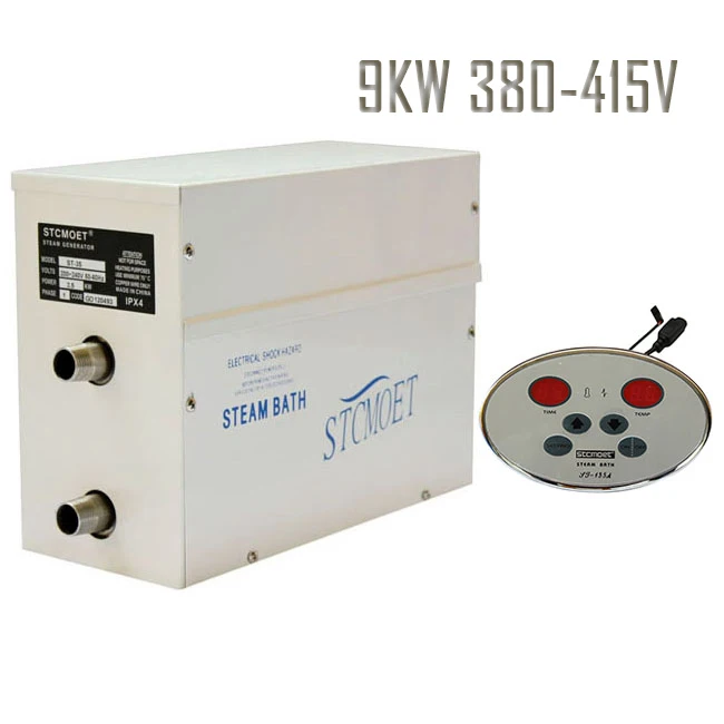 Free shipping Ecnomic model 9KW 380-415V Steam Generator Sauna Bath Steamer SPA Shower with ST-135M controller excellent | Обустройство
