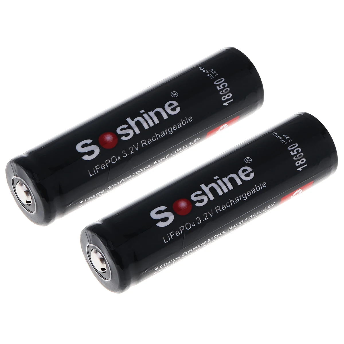 2 шт./лот Soshine 18650 Batterry 3,2 V 1800mAh LiFePO4 перезаряжаемые батареи с защитой+ чехол для батареи