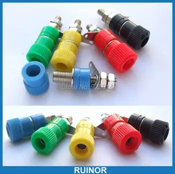 

10x colors Binding Post for 4MM Banana plug Speaker Cables Power Amplifier Probe