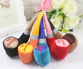 

Funny dog toys stuffed dog sustainability chew cat toys squeak noise made Lovely Pet toy Dog plush toy coloured plush pipe