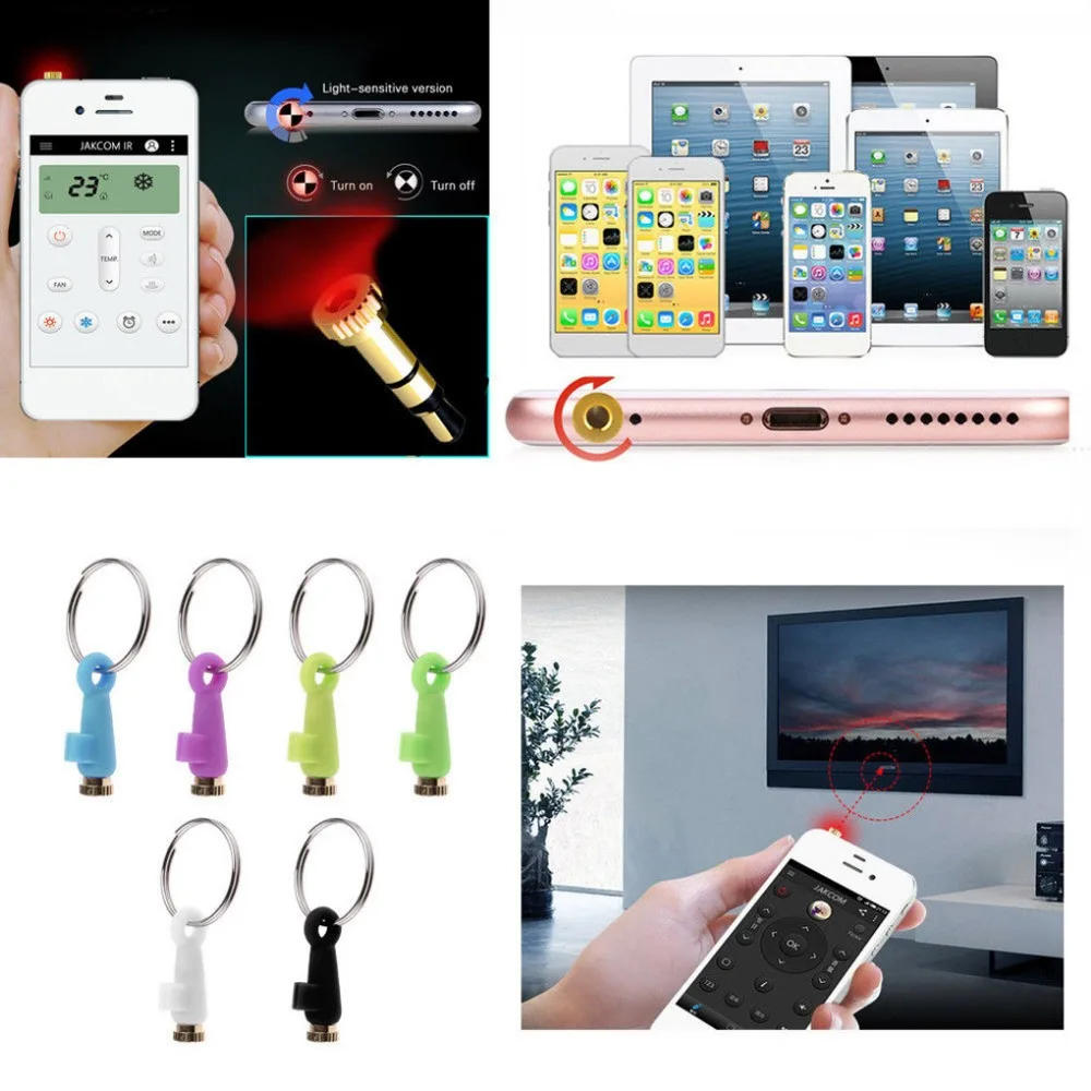 

3.5mm Infrared Smart Remote Control Mini Jack Port Smart IR Electronics Intelligent Remote Control for IOS devices