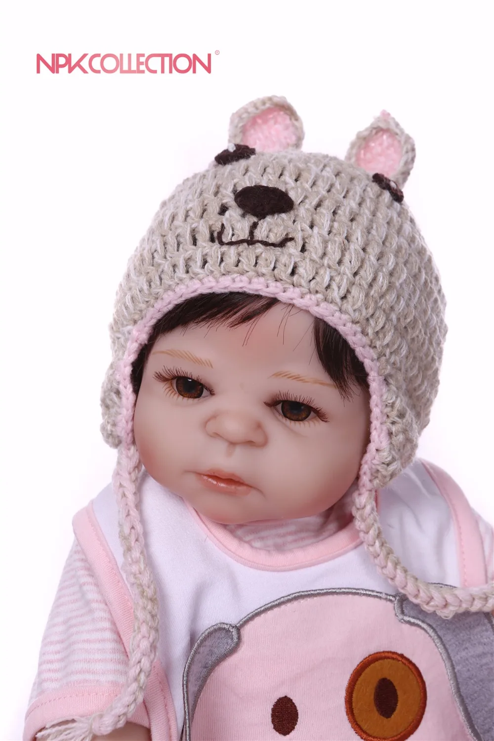 NPK Boneca Reborn розовая собака полностью силиконовая виниловая кукла bdoy Reborn Baby Doll игрушки Реалистичные для детей на день рождения Рождественский подарок игрушка для ванны водонепроницаемая