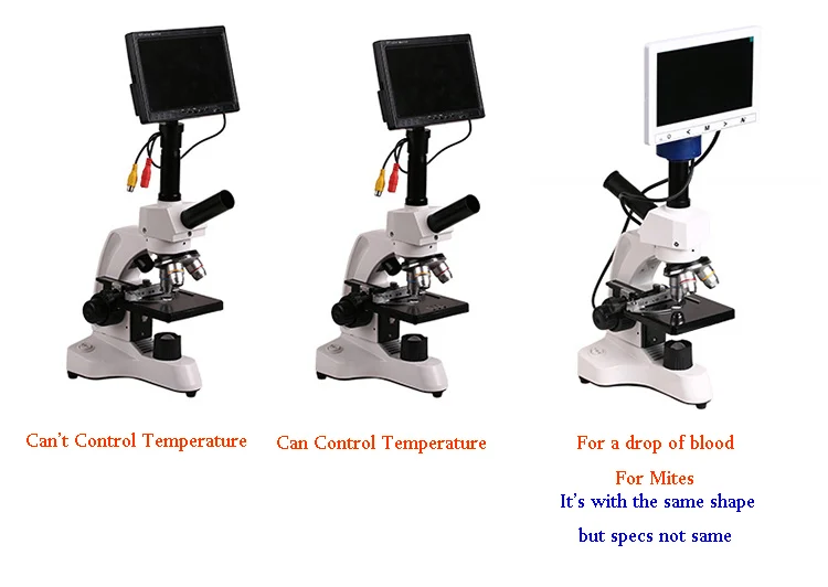 Professional Biological Microscope 400X with 3 Inches LCD Screen For Blood Detection Mites Aquaculture Instrument-13