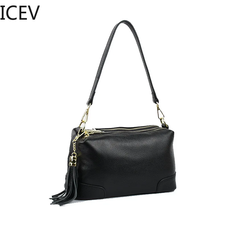 ICEV New Korean Fashion Crossbody Bags for Women Messenger Bags Handbags Women Famous Brands Genuine Leather Ladies Office Totes ICEV New Korean Fashion Crossbody Bags for Women Messenger Bags Handbags Women Famous Brands Genuine Leather Ladies Office Totes