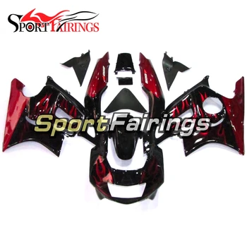 

Motorcycle Injection ABS Plastic Full Fairings For Honda CBR600F F3 97 98 Year 1997 1998 Black Red Flame Sportbikes Body Kits