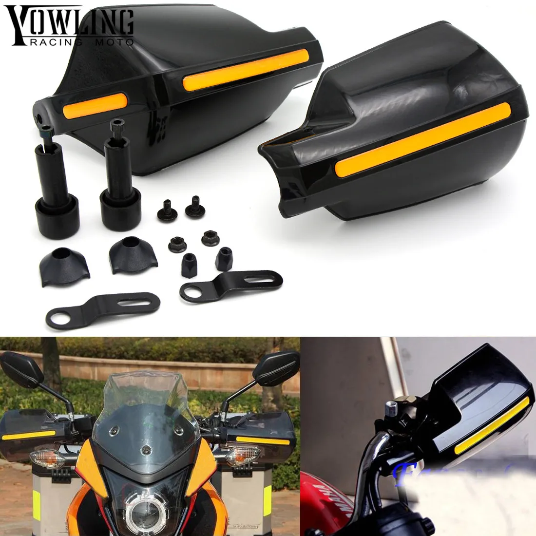 

Motorcycle wind shield Brake lever hand guard For Kawasaki Ninja 1000 1000R 250 250R 300 300R 400R 650 with Hollow Handle bar