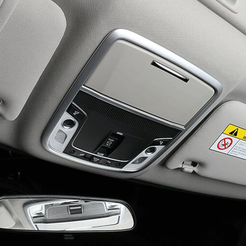

ABS Matte For Honda Accord 10th 2018 2019 Car front reading Lampshade panel Cover Trim car styling accessories 1pcs
