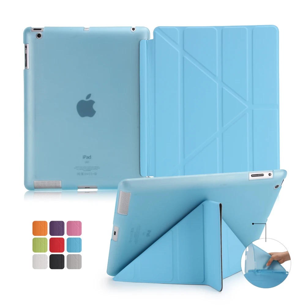 Для Apple ipad 2 3 4 чехол для нового ipad 2 флип чехол для ipad 4 PU кожаный смарт-чехол для ipad 3 Стенд чехол с зажимом чехол