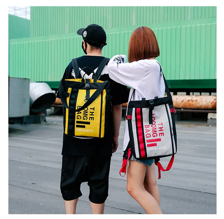 2018 Harajuku Для мужчин Для женщин рюкзак письма известная марка пара любитель короткие праздник Дорожная сумка большой Ёмкость Чемодан